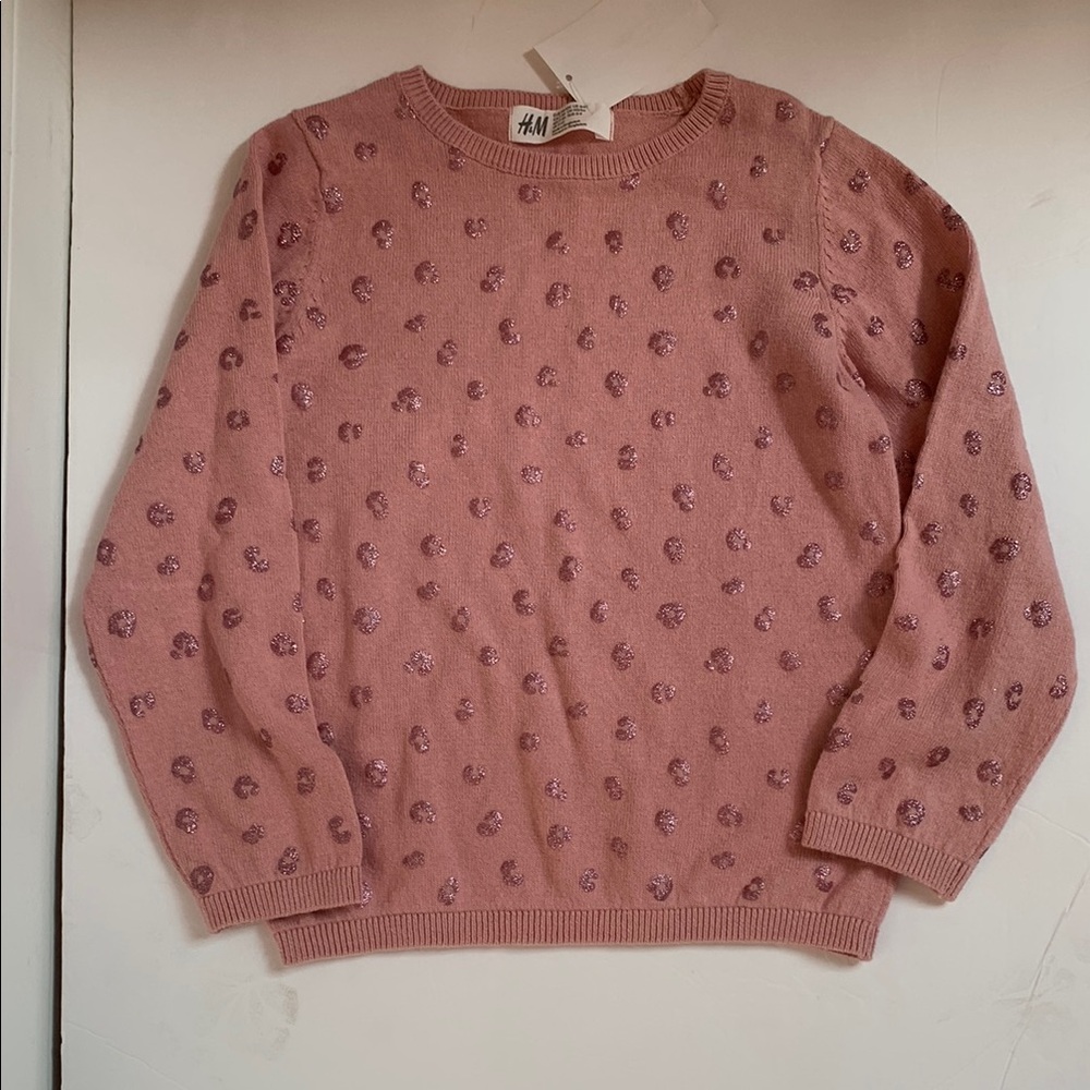 Girl’s Patterned Rose Pink Sweater Size 3/4T